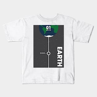 The Earths Moon Kids T-Shirt